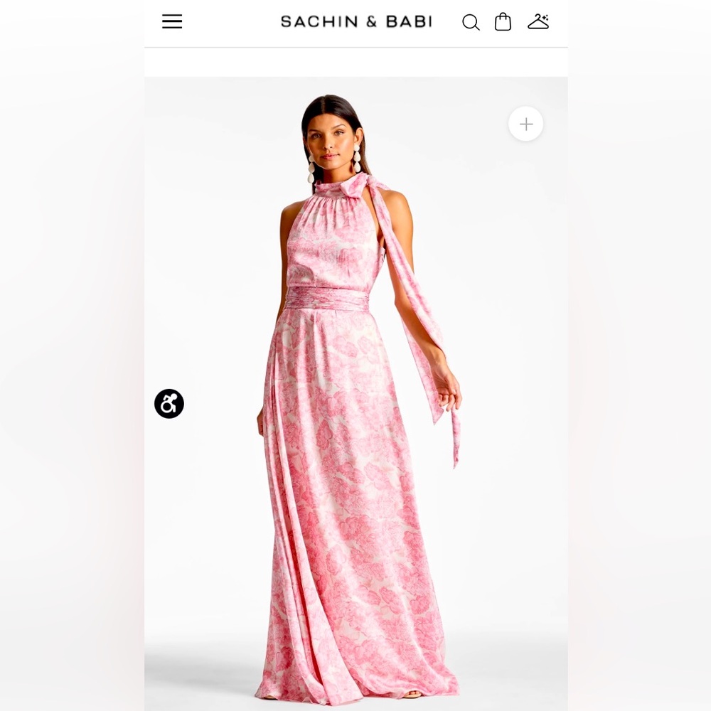 Sachin & Babi
Light pink floral 
Size 8